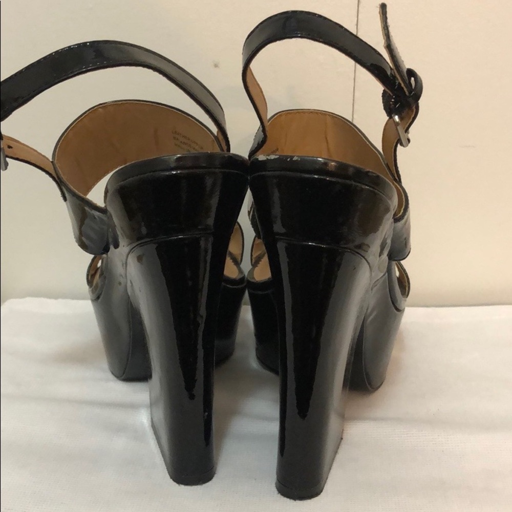 Kelsi Dagger Holly Patent Leather Wedge Sandal - Picture 5 of 8